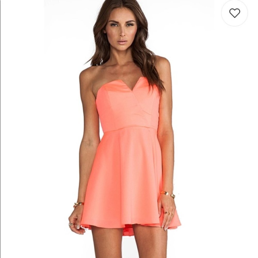 NEW REVOLVE Naven Bombshell Coral Circle‎ Mini Dress 6